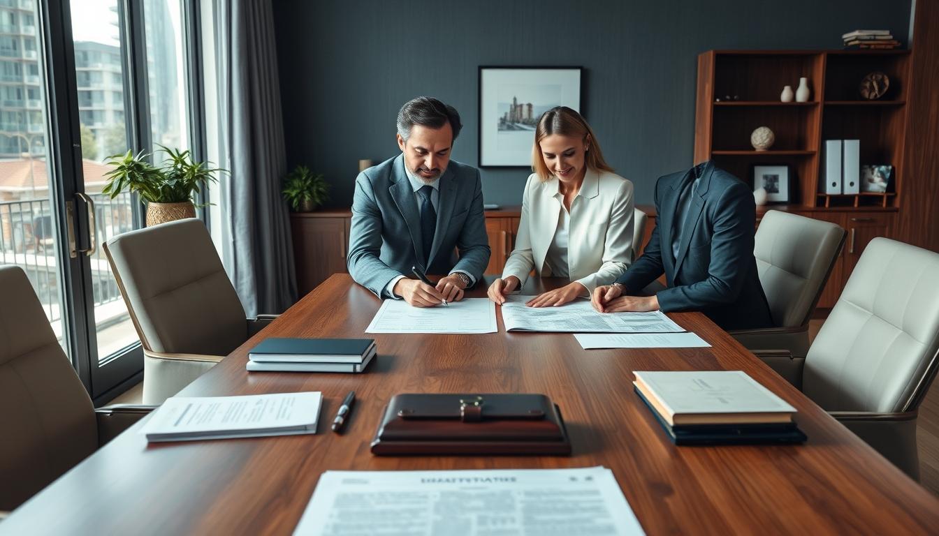 Real estate ownership transfer documents and closing confirmation